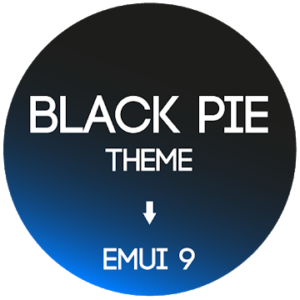 Black Pie Theme for EMUI 9 9.1 Huawei Honor